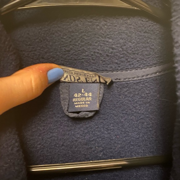 Fleece Lands’ End Vest Navy Blue - Picture 4 of 5